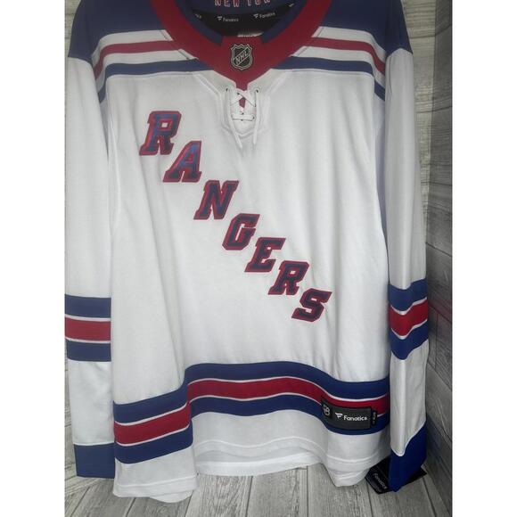FANATICS MEN'S NY RANGERS BREAKAWAY BLANK JERSEY BRAND NEW WITH TAGS SIZE M - Picture 1 of 3